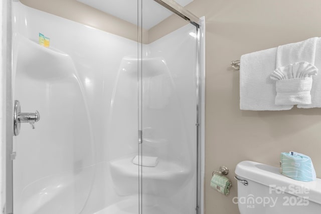 408 Bowling Park Rd, Asheville, NC 28803 - full bathroom with a stall shower and toilet
