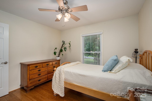2418 Live Oak Ct, Gastonia, NC 28056 - bedroom with wood finished floors, ceiling fan, and baseboards