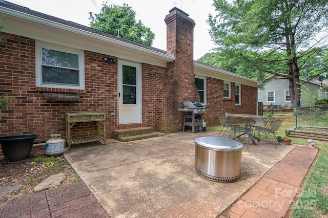 2418 Live Oak Ct, Gastonia, NC 28056 - view of patio / terrace featuring entry steps and area for grilling