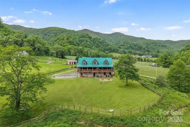 101 Trinity Dr, Clyde, NC 28721 - mountain view featuring rural landscape and a heavily wooded area