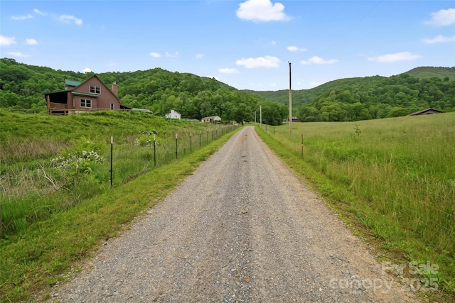 101 Trinity Dr, Clyde, NC 28721 - view of road featuring a forest view, a mountain view, and a view of countryside