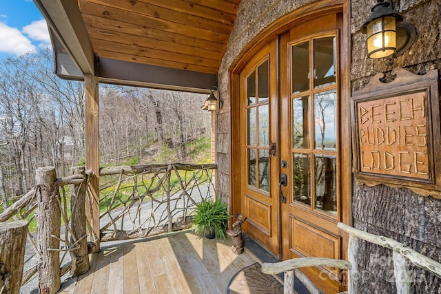 140 Spruce Hollow Rd, Beech Mountain, NC 28604 - view of deck