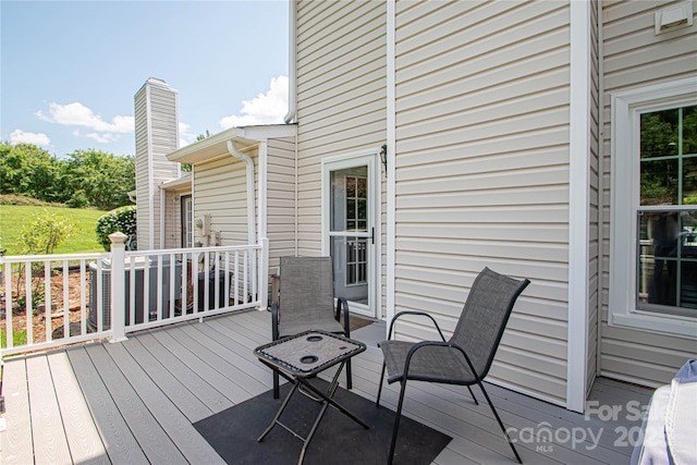 10945 Winterbourne Ct, Charlotte, NC 28277 - view of wooden deck