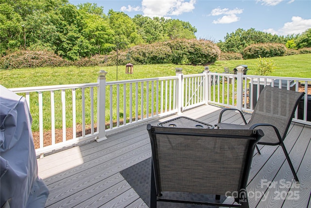 10945 Winterbourne Ct, Charlotte, NC 28277 - deck featuring a yard and a grill