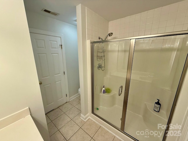4230 Berry Hill Ct, Concord, NC 28025 - full bathroom featuring tile patterned flooring and a shower stall