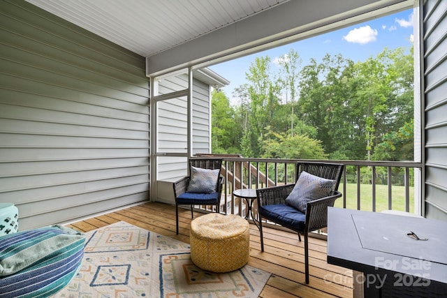 12637 Belmont Mansion Dr, Charlotte, NC 28273 - view of wooden terrace
