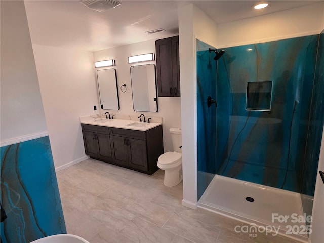 4364 Grover Pl, Granite Falls, NC 28630 - full bathroom with double vanity and walk in shower