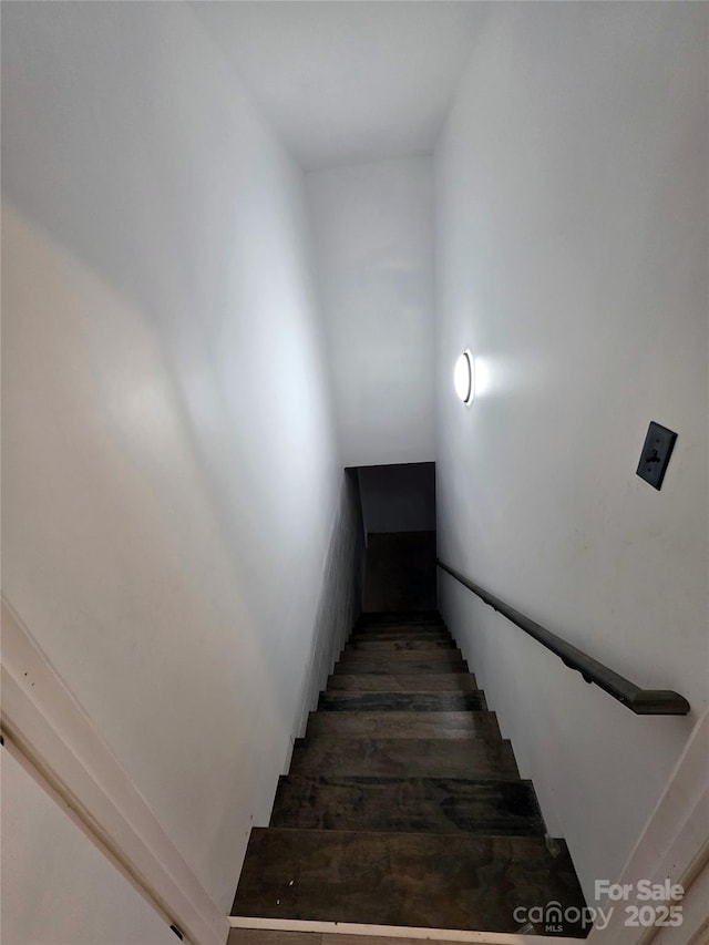 4364 Grover Pl, Granite Falls, NC 28630 - stairs featuring wood finished floors