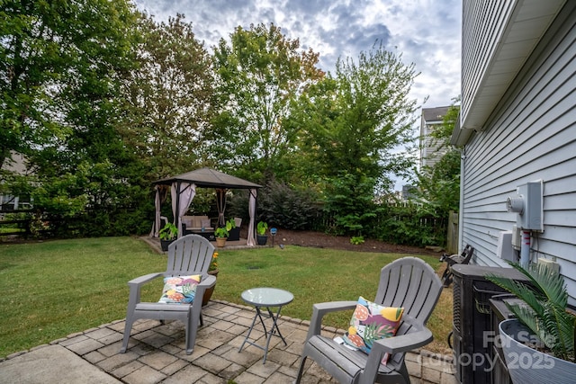 12719 Walking Stick Dr, Charlotte, NC 28278 - view of patio with a gazebo