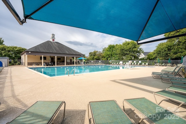 12719 Walking Stick Dr, Charlotte, NC 28278 - community pool with a patio