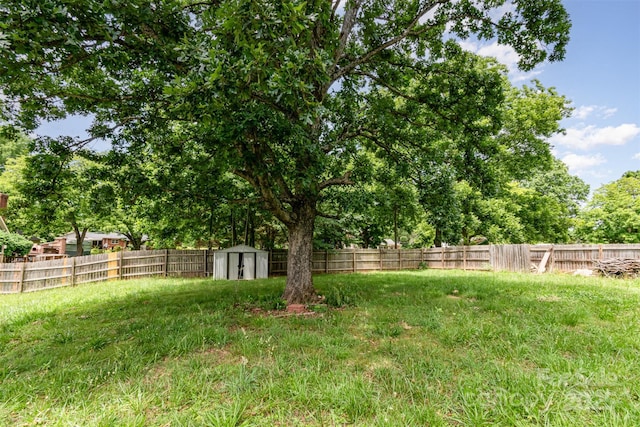 8429 Meadowcroft Ct, Charlotte, NC 28215 - fenced backyard featuring view of wooded area