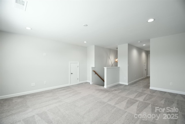 3924 Dahlia Dr, Harrisburg, NC 28075 - spare room featuring recessed lighting, carpet floors, and baseboards