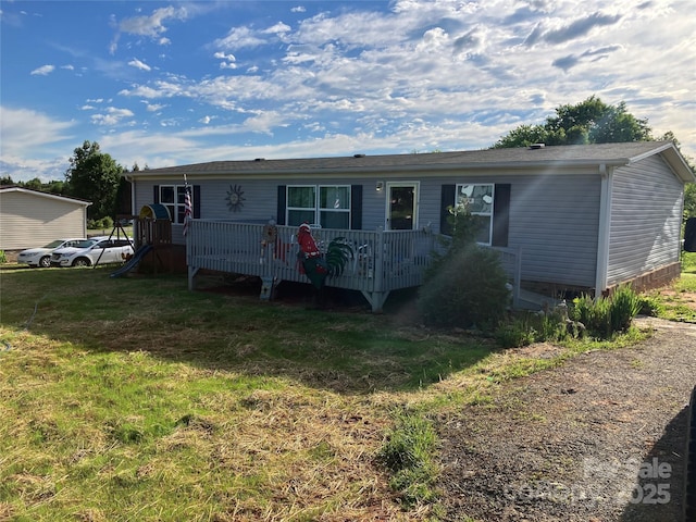 3610 Cameo Ln Unit 21, Lenoir, NC 28645 - view of front facade with a wooden deck