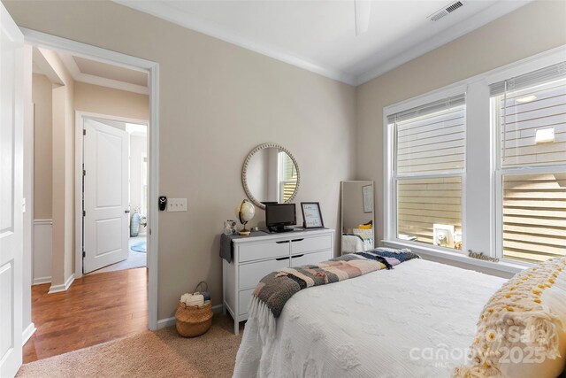 19004 Dry Narrows Way, Charlotte, NC 28278 - carpeted bedroom with crown molding and baseboards