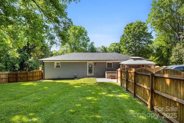 7921 Willhill Rd, Mint Hill, NC 28227 - back of house with a gazebo and a patio area