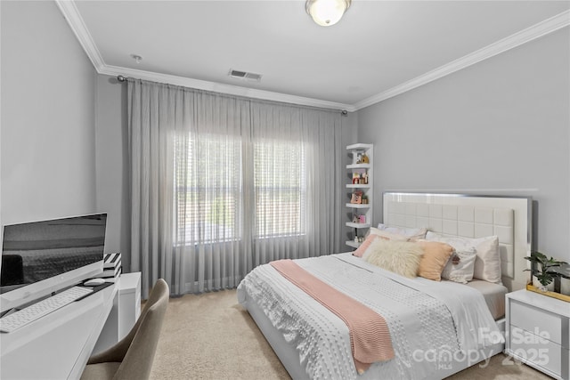 11209 Flenniken Ct, Charlotte, NC 28277 - carpeted bedroom with ornamental molding