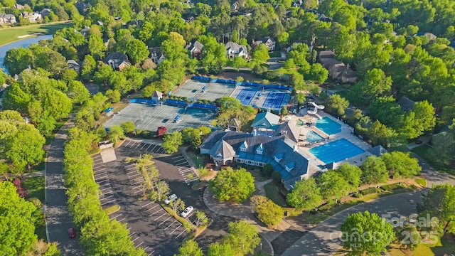 11209 Flenniken Ct, Charlotte, NC 28277 - drone / aerial view of a pool area