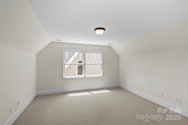 1500 Lynway Dr, Charlotte, NC 28203 - bonus room featuring lofted ceiling, carpet, and baseboards