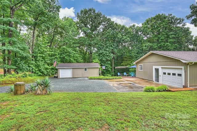 3017 Brooks Mill Ln, Wingate, NC 28174 - garage with view of scattered trees