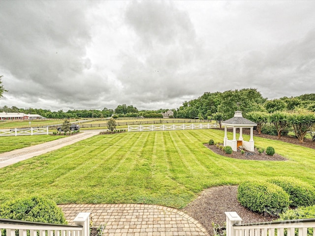 735 Davidson Run Ln, Davidson, NC 28036 - view of yard with a gazebo