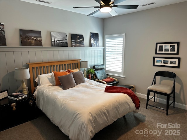 110 W Pine St, Lincolnton, NC 28092 - bedroom featuring carpet and ceiling fan