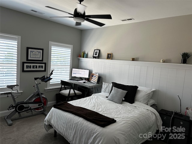 110 W Pine St, Lincolnton, NC 28092 - carpeted bedroom featuring baseboards and ceiling fan