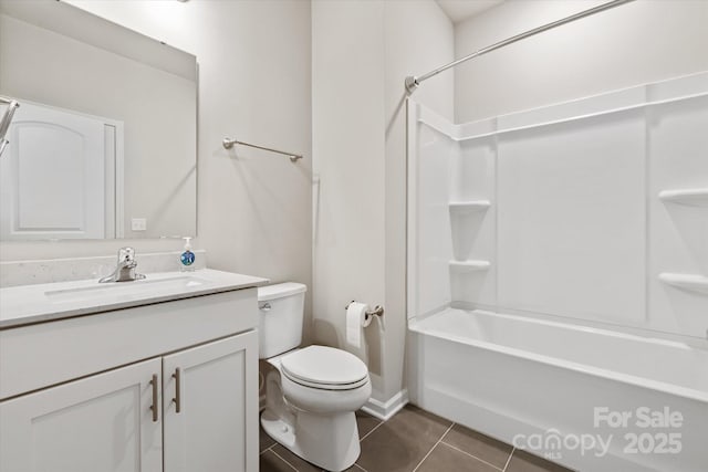 1142 Doveridge St, Charlotte, NC 28273 - full bath featuring tile patterned flooring, vanity, toilet, and  shower combination