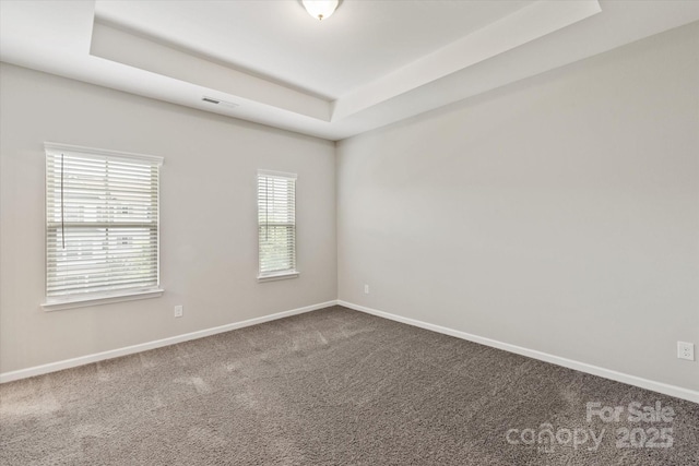 1142 Doveridge St, Charlotte, NC 28273 - carpeted empty room with a tray ceiling and baseboards