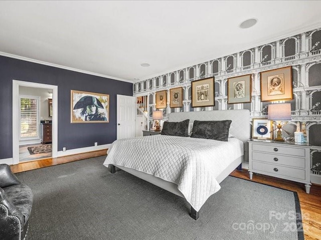 15 Old Stage Trl, Clover, SC 29710 - bedroom with crown molding, wood finished floors, and baseboards