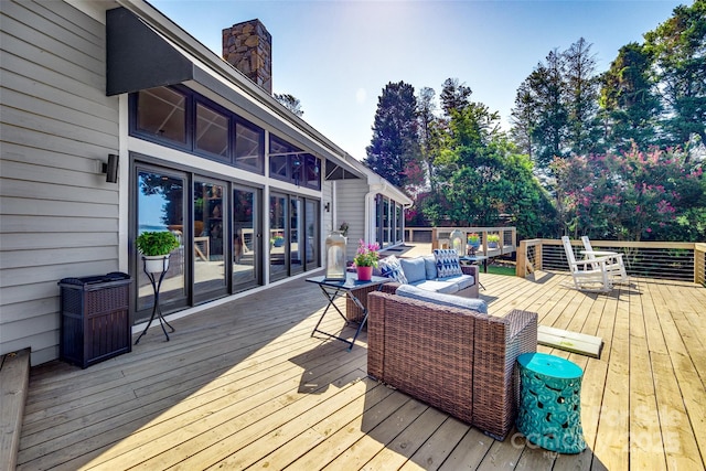 15 Old Stage Trl, Clover, SC 29710 - deck with an outdoor living space