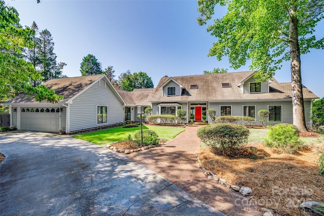 15 Old Stage Trl, Clover, SC 29710 - view of front of house featuring driveway, a front yard, a garage, and a shingled roof