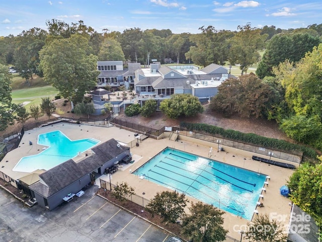 15 Old Stage Trl, Clover, SC 29710 - drone / aerial view of a pool area