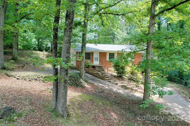 25 Evelake Dr, Asheville, NC 28806 - view of front of property featuring brick siding