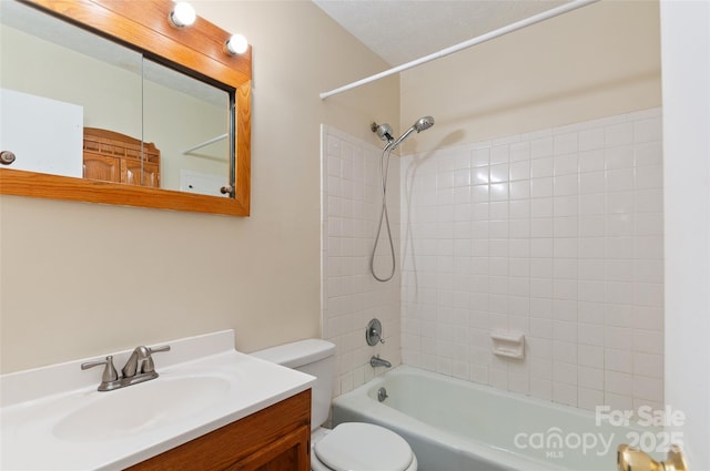 25 Evelake Dr, Asheville, NC 28806 - bathroom featuring toilet, washtub / shower combination, and vanity