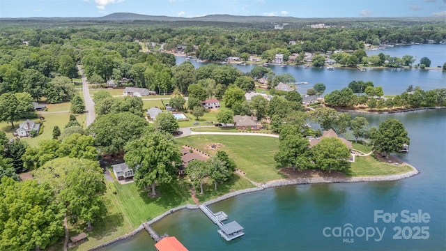 5114 Leisure Ln, Sherrills Ford, NC 28673 - bird's eye view of a heavily wooded area and a nearby body of water