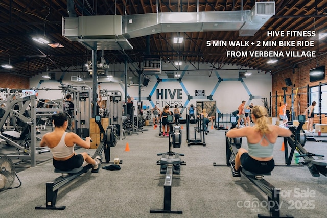 113 Verbena St NE Unit 11, Charlotte, NC 28217 - view of exercise room