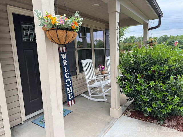212 Old Centergrove Rd, Kannapolis, NC 28083 - doorway to property with covered porch