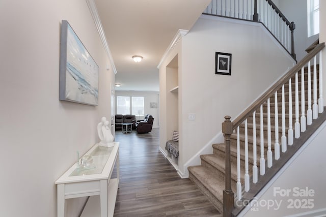 1004 Earlston Rd, Indian Trail, NC 28079 - stairway featuring wood finished floors and baseboards