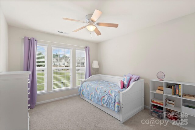 4278 Park S Station Blvd, Charlotte, NC 28210 - bedroom featuring carpet, baseboards, and ceiling fan