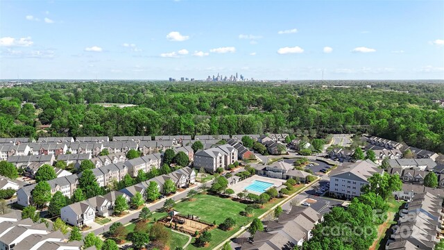 4278 Park S Station Blvd, Charlotte, NC 28210 - aerial view of residential area with a heavily wooded area