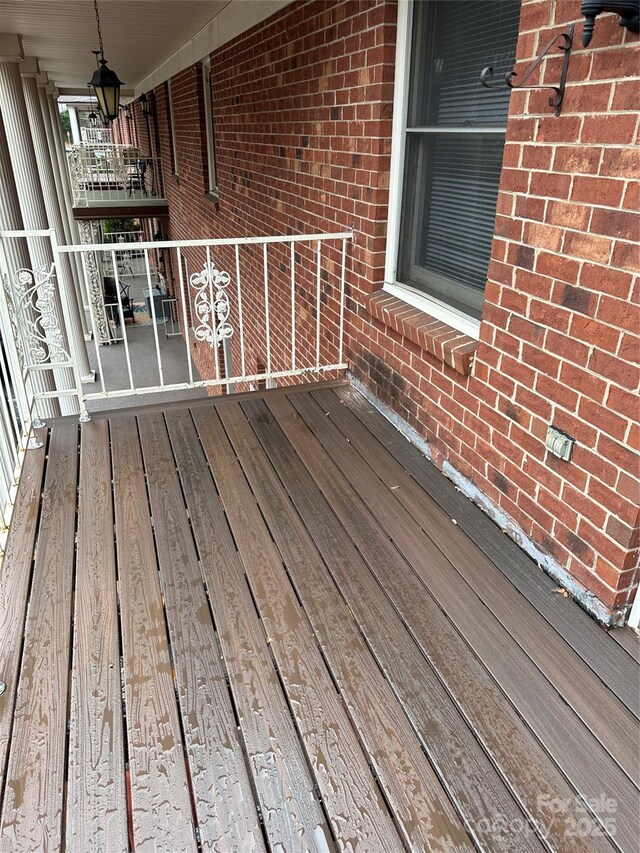 2106 S Main St, Kannapolis, NC 28081 - view of wooden deck