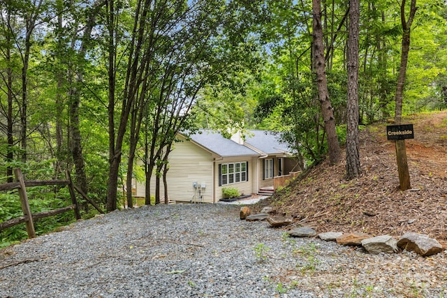 137 Weaver Ct, Lake Lure, NC 28746 - view of front of house with a sunroom