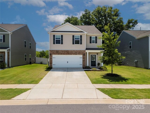 461 Misty Law Ln, Clover, SC 29710 - view of front of property featuring brick siding, concrete driveway, and an attached garage
