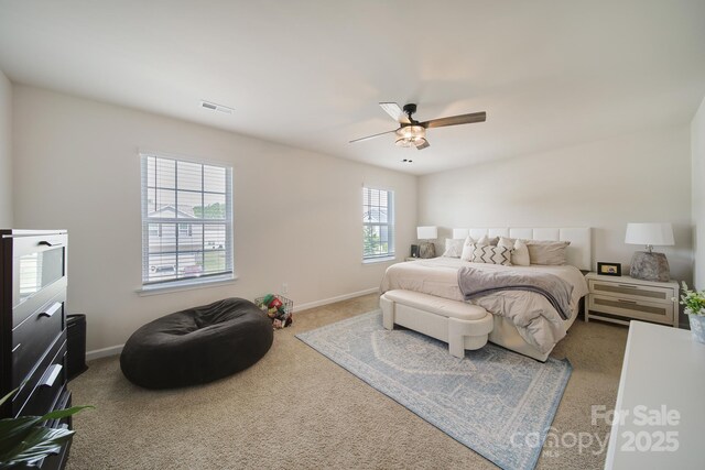 461 Misty Law Ln, Clover, SC 29710 - carpeted bedroom with baseboards and a ceiling fan