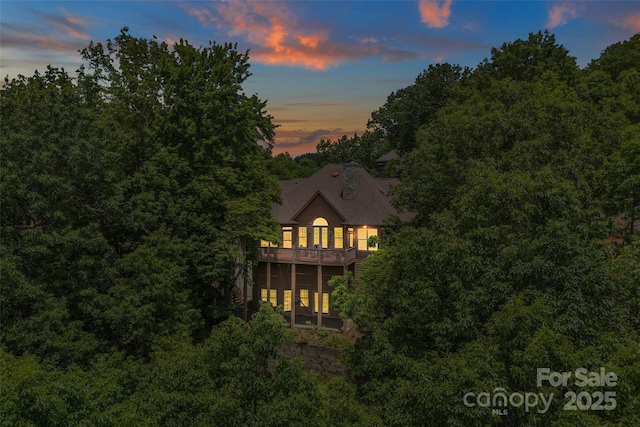 65 Timber Park Dr, Black Mountain, NC 28711 - rear view of property featuring a balcony