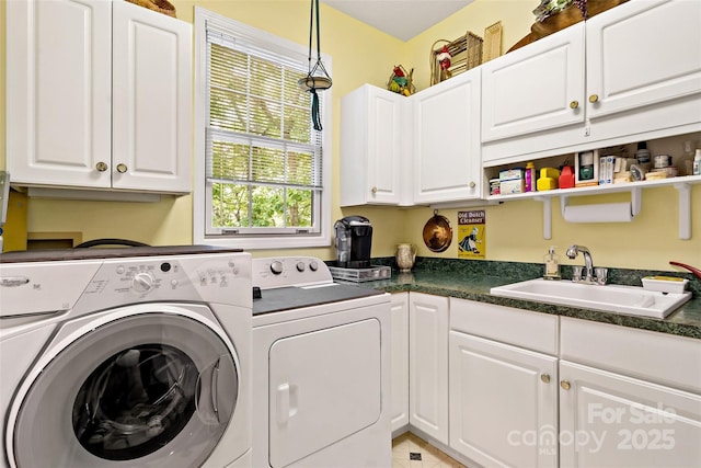 65 Timber Park Dr, Black Mountain, NC 28711 - washroom with washing machine and clothes dryer and cabinet space