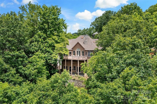 65 Timber Park Dr, Black Mountain, NC 28711 - back of house featuring a wooden deck