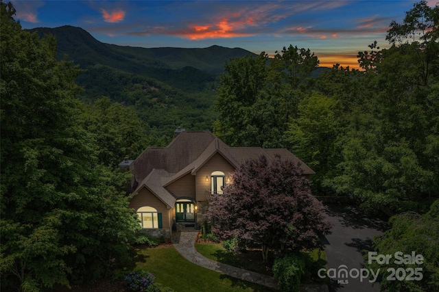 65 Timber Park Dr, Black Mountain, NC 28711 - view of mountain background featuring a heavily wooded area