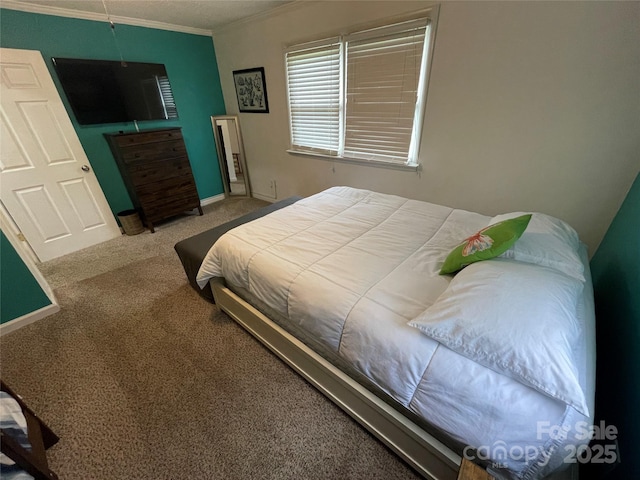 132 Marina Ln, Mooresville, NC 28117 - bedroom featuring carpet floors, crown molding, and baseboards