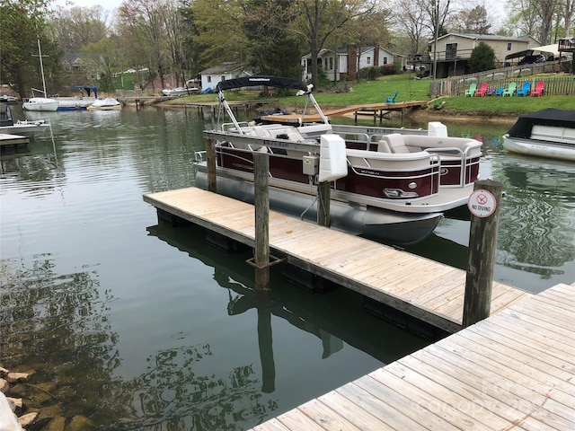 132 Marina Ln, Mooresville, NC 28117 - dock featuring a water view